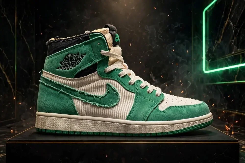 Size 12 - Jordan 1 Zoom Air CMFT CT0978-300 Stadium Green Deconstructed Sail